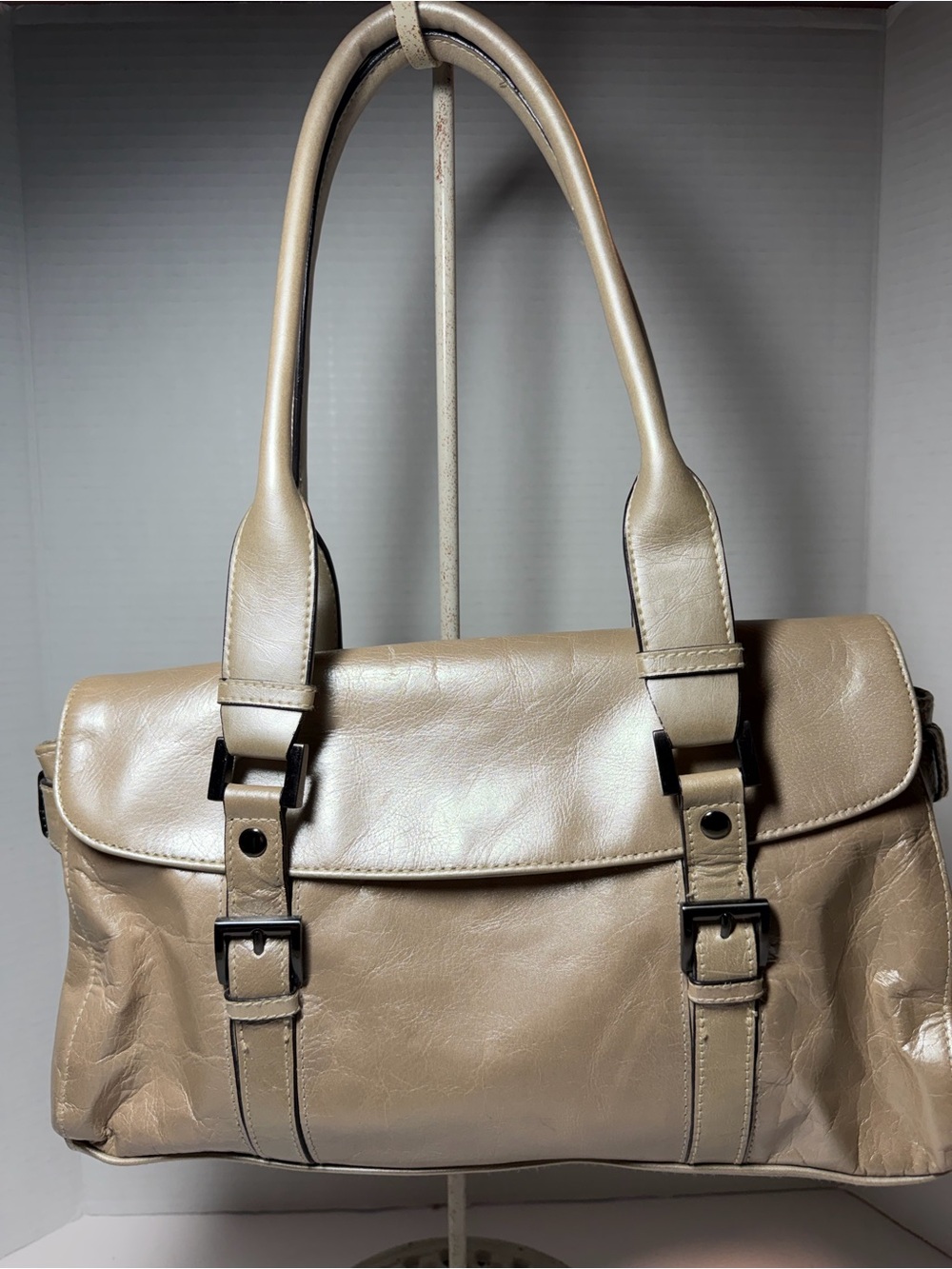 Hilliard & Hanson Neutral Shoulder Bag